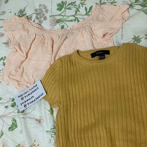 forever 21 - set of 2 crop tops